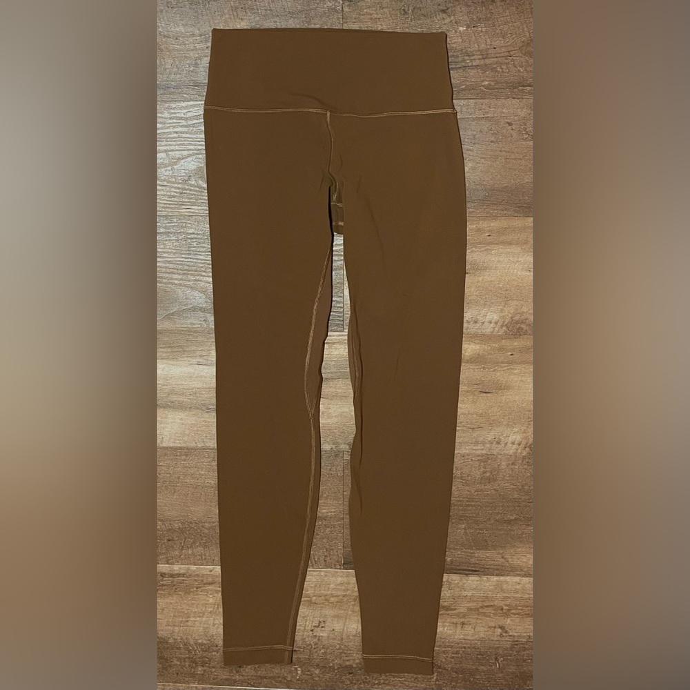 Lululemon Align collection light brown leggings high rise spandex size 10